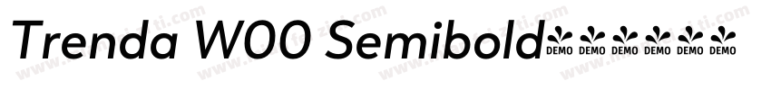 Trenda W00 Semibold字体转换